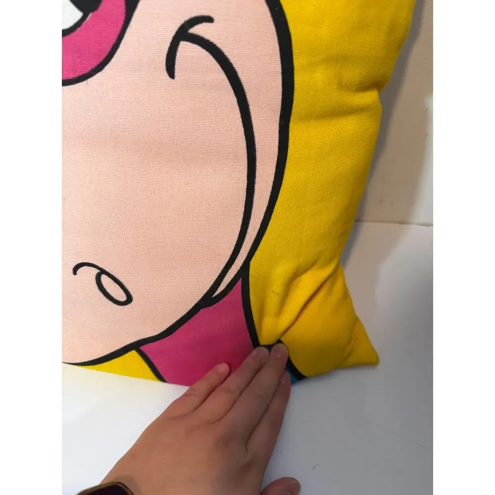 Vintage Hanna-Barbera The Flintstones Pillow dino throw pillow
